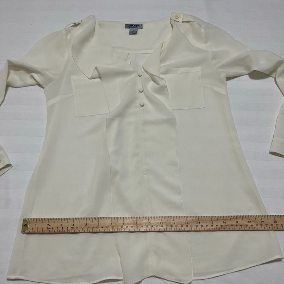 DKNY Women's  Button Down Top Size S - Picture 11 of 12
